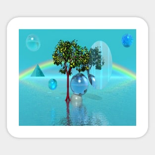 Tree Sphere Sticker